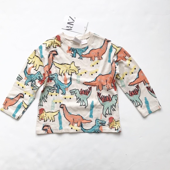 Zara Other - Zara NWT Dinosaur print long sleeve top 18-24m
